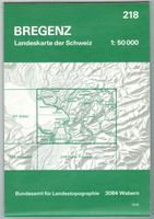 Landkarte Bregenz 1978