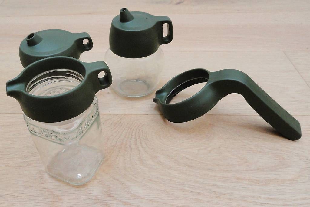 Contenitori & Simili: 4 couvercles de bocaux - Jar Tops – Usato da St-Livres venduto da lune_bleue 3