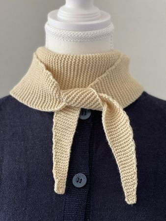 NEW Handknit Sophie Scarf, Cream Ivory Handgestrickt Tuch