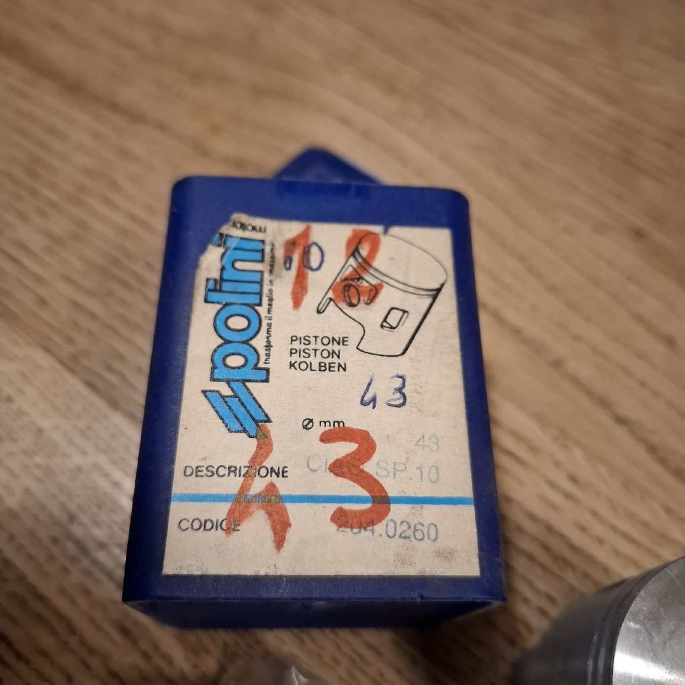 Polini Mofa-Ersatzteile: Piaggio Ciao/SI Kolben 43mm NOS – Neu und originalverpackt aus Künten von Rocchi71 4