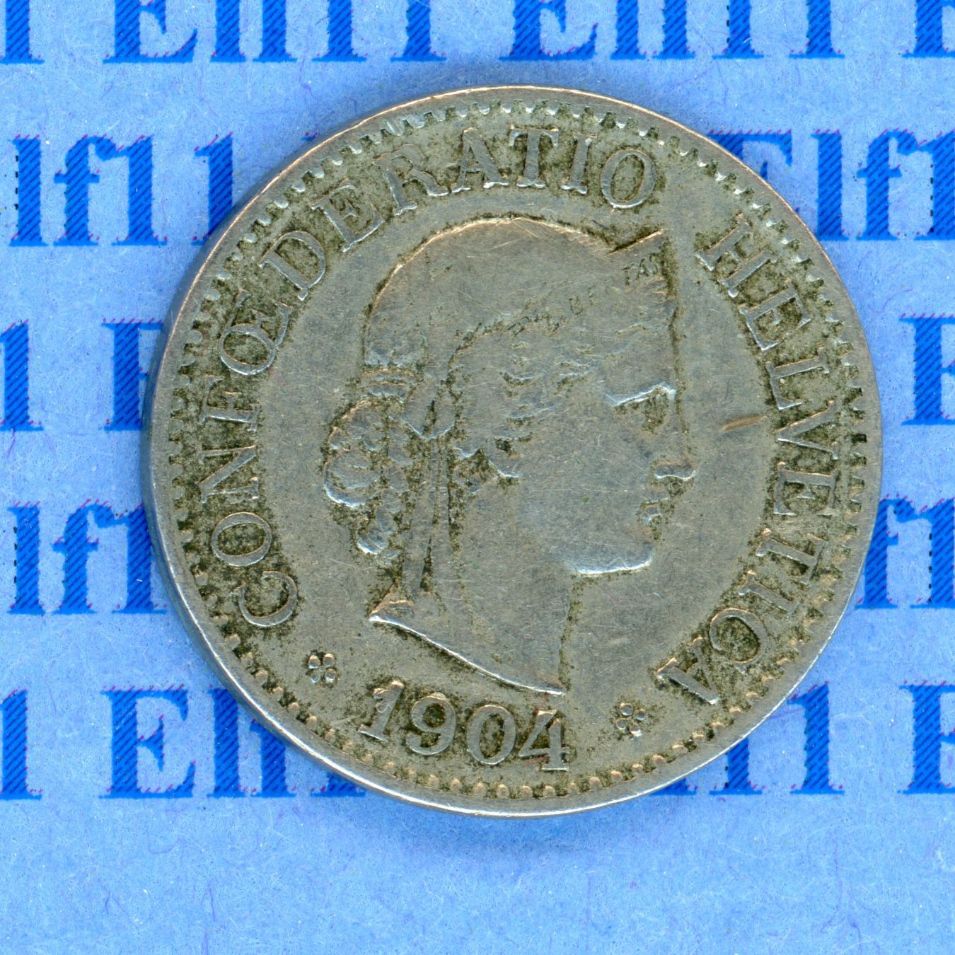 Tutti le monete: CHF___0.10 1904 ss 10 Rappen – Usato da Widnau venduto da Elf11