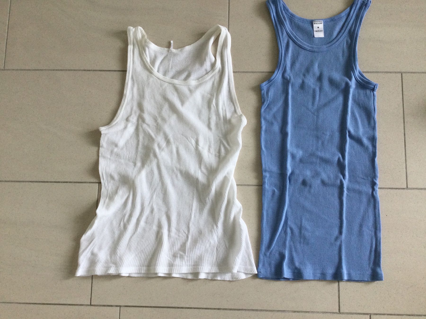 Biancheria intima: 2er Set Unterhemd Feinripp, Gr. M, 1 x neu – Nuovo (secondo la descrizione) da Zug venduto da ang_rxx5