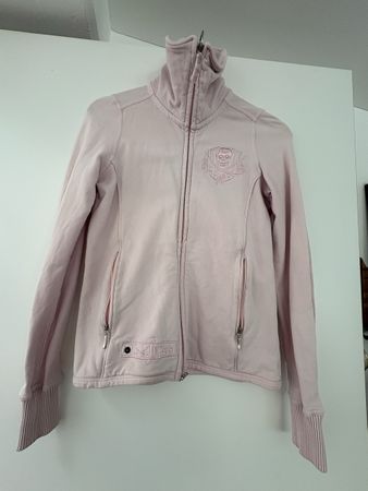 Original  Sansibar Zipper, hellrosa mit Strass Bling Steinen