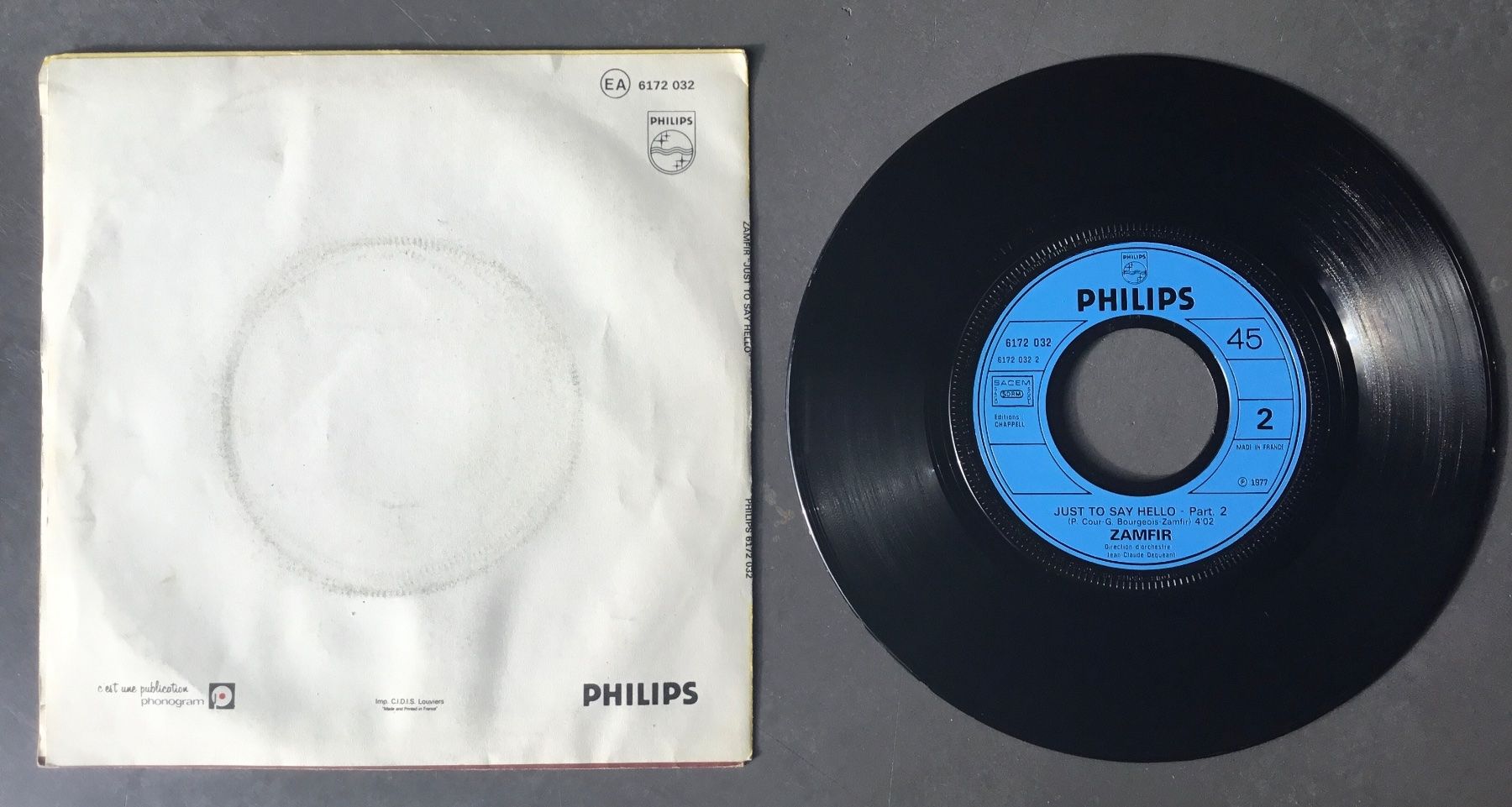 Dischi in vinile: ZAMFIR | just to say hello – Usato da Eggersriet venduto da Wiese61 1