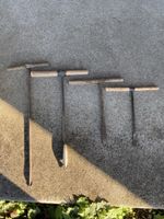 4 alte Handbohrer