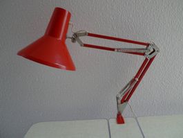 Architektenlampe ROT kurz Bürolampe Leuchte vintage 6