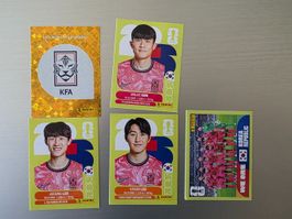 Panini 2026 WM USA KOR Südkorea 1, 4, 10, 12, 13