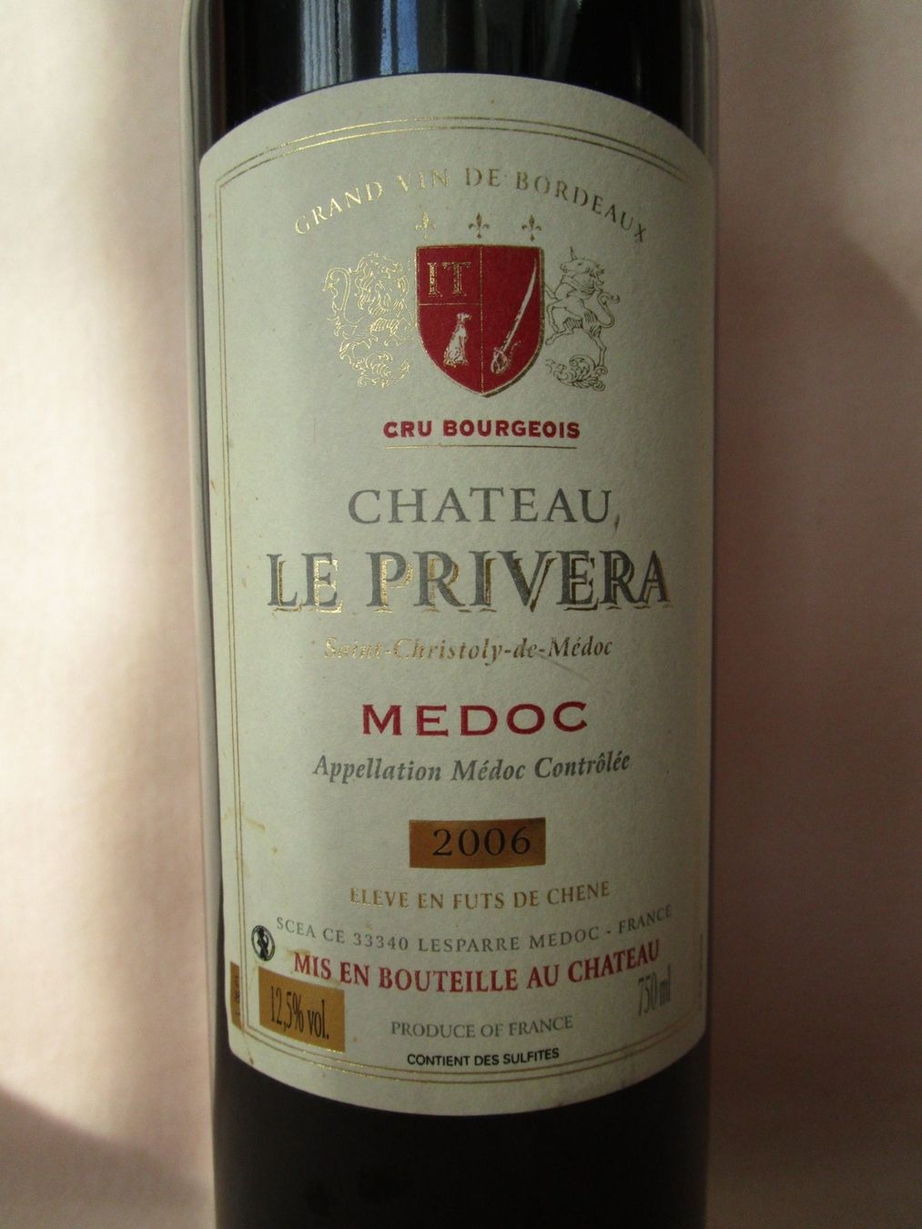 Vino: 2006 Chateau Le Privera, Medoc / IF009 – Nuovo (secondo la descrizione) da Eschenbach SG venduto da brocarte 1