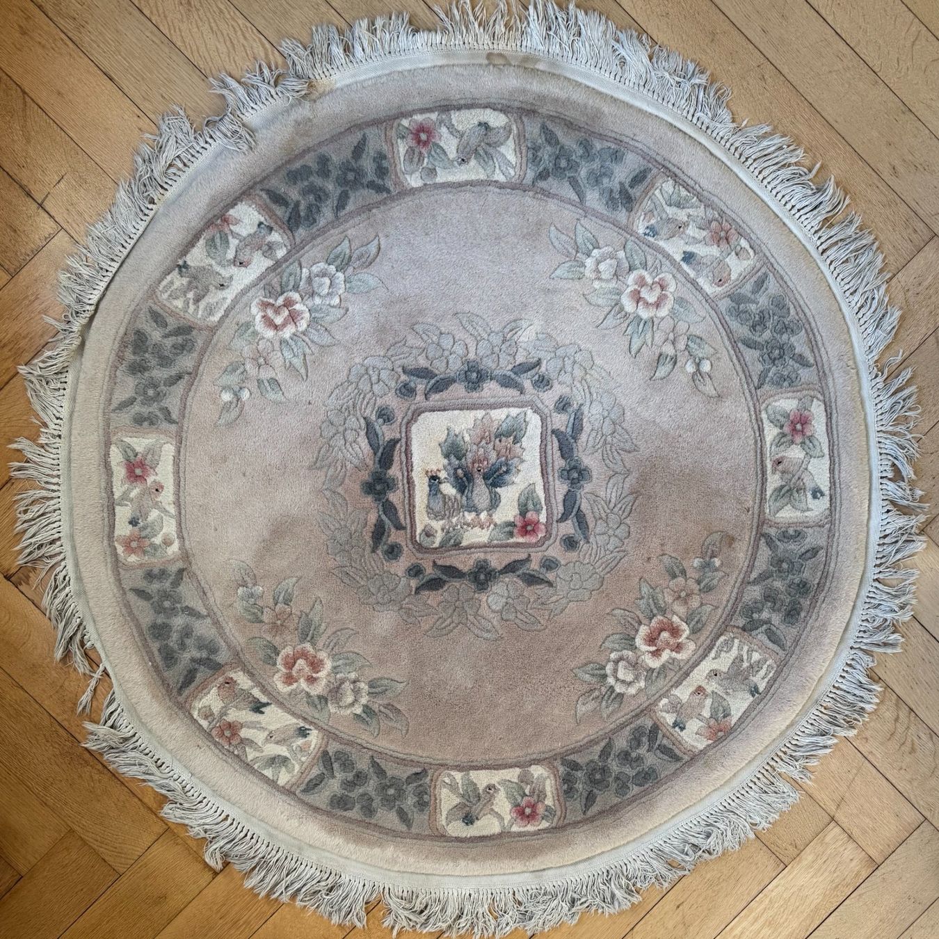 Tappeti: Oval Orientteppich, Fransen, Deko, Durchmesser 130cm – Usato da Zürich venduto da kasiaf