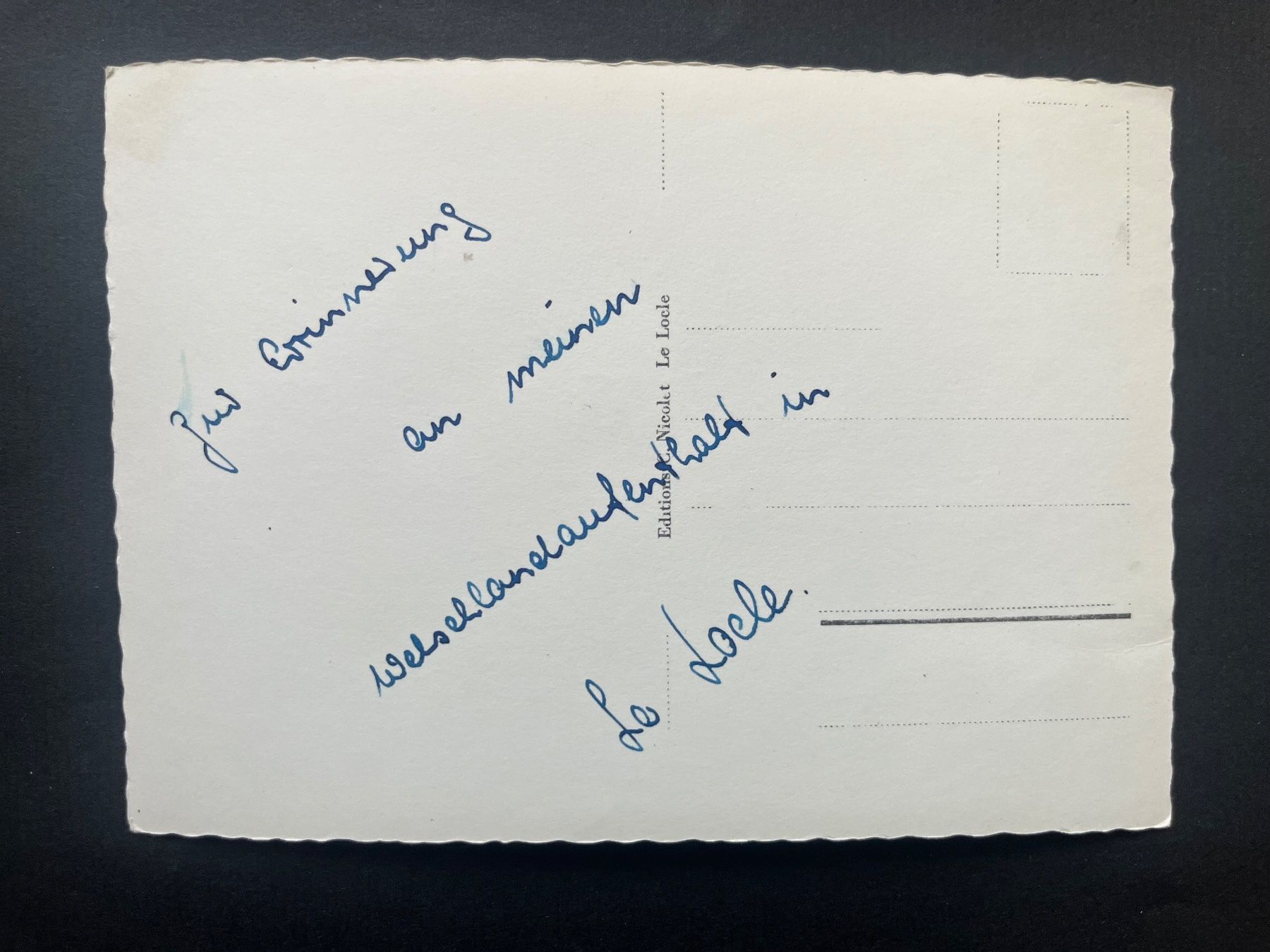 Cartoline postali: Le Locle / Quartier du Centenaire, ca. 1950 – Usato da Ostermundigen venduto da DaxKarten-75 1