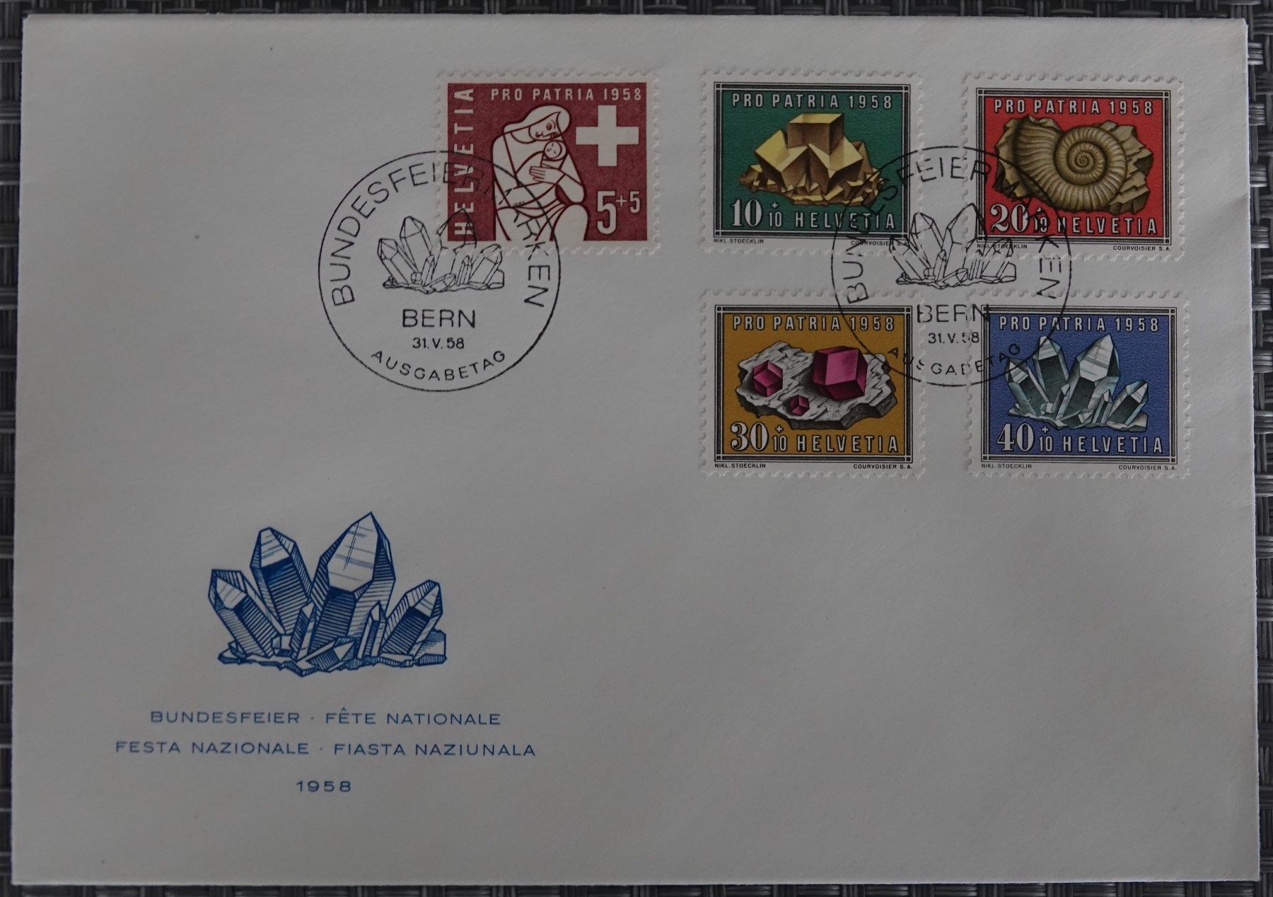 Tutti i francobolli: Pro Patria FDC-Couvert 1958 ET-Gestempelt – Usato da Goldau venduto da Bofi0