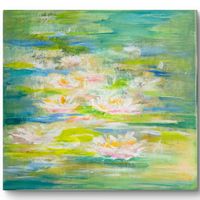 Impressionism, Originalgemälde auf Leinwand 40 cm, Unikat!!!