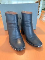 All Saints Stiefel Leder Schwarz Gr. 38