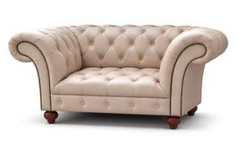 Komfortabler Designer-Relaxstuhl 1-Sitzer in Beige