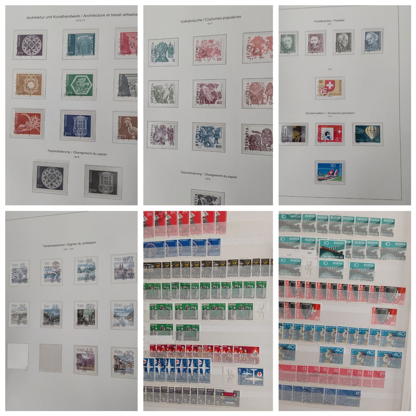 Tutti i francobolli: 4 Stk. CH Briefmarkenalben, lose Seiten – Usato da Münchwilen AG venduto da Nesar 8