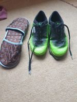 Coole FILA Fussballschuhe Gr.34 💚🖤 Fussball+ Hausschlappen