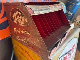 ALTE METALL DISPLAY ORIGINAL UM 1950 SELTEN