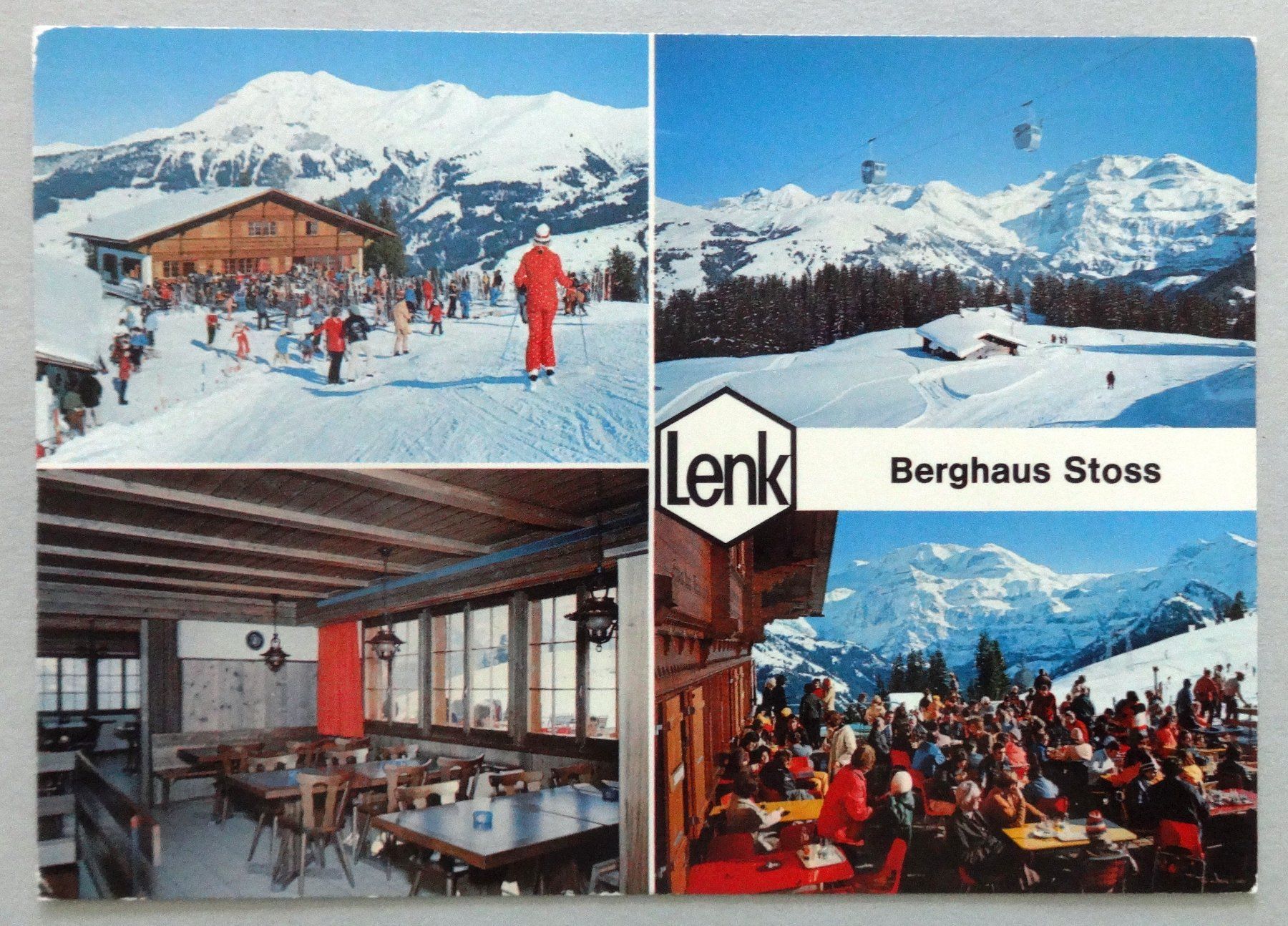 Cartoline postali: Lenk, B.O., Berghaus Stoos – Usato da Fétigny venduto da Billy2miny