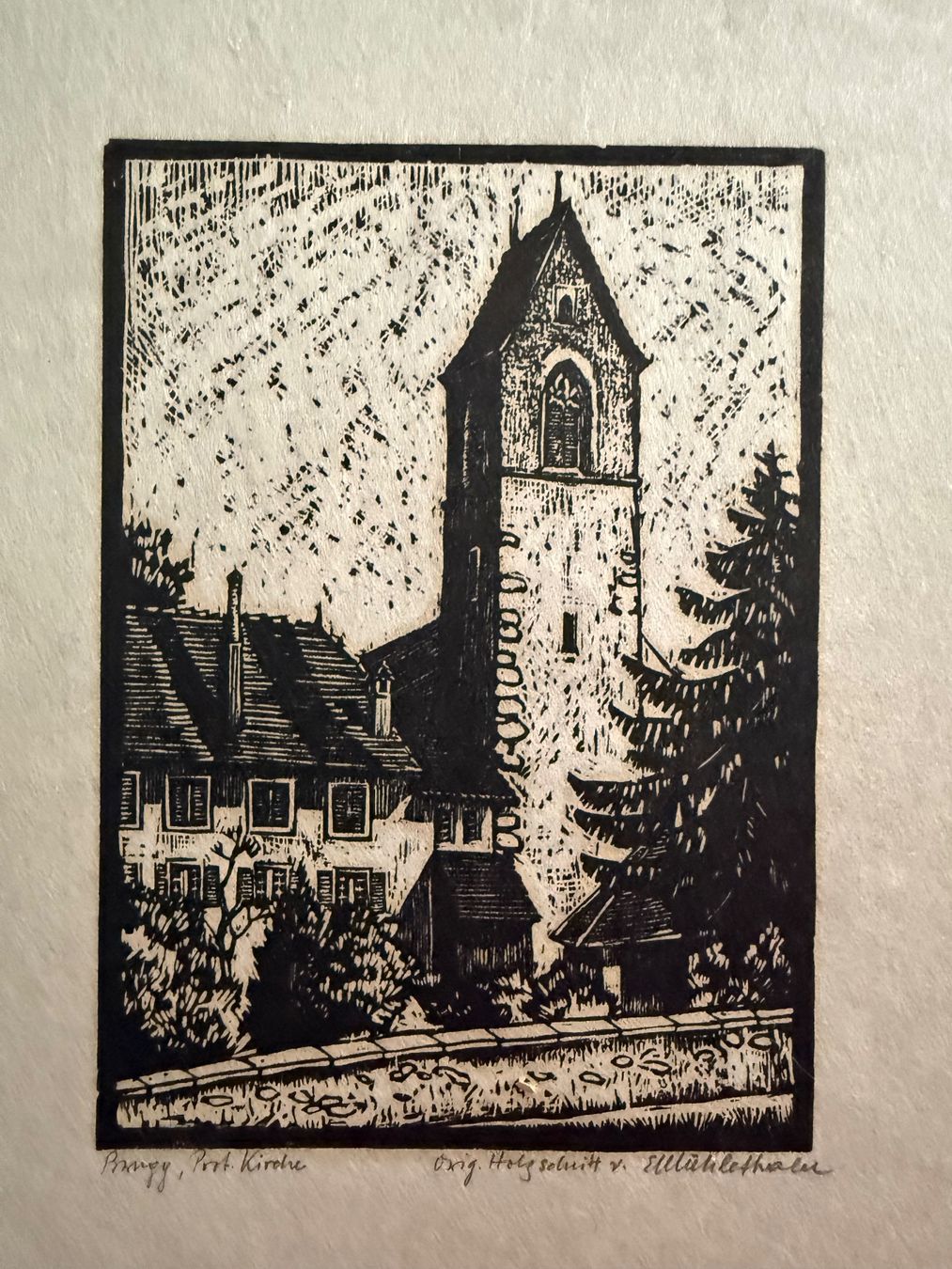 Xilografie: Alt Brugg Original Holzschnitte v. E. Mühlethaler, Brugg – Usato da Birrwil venduto da flint54 1