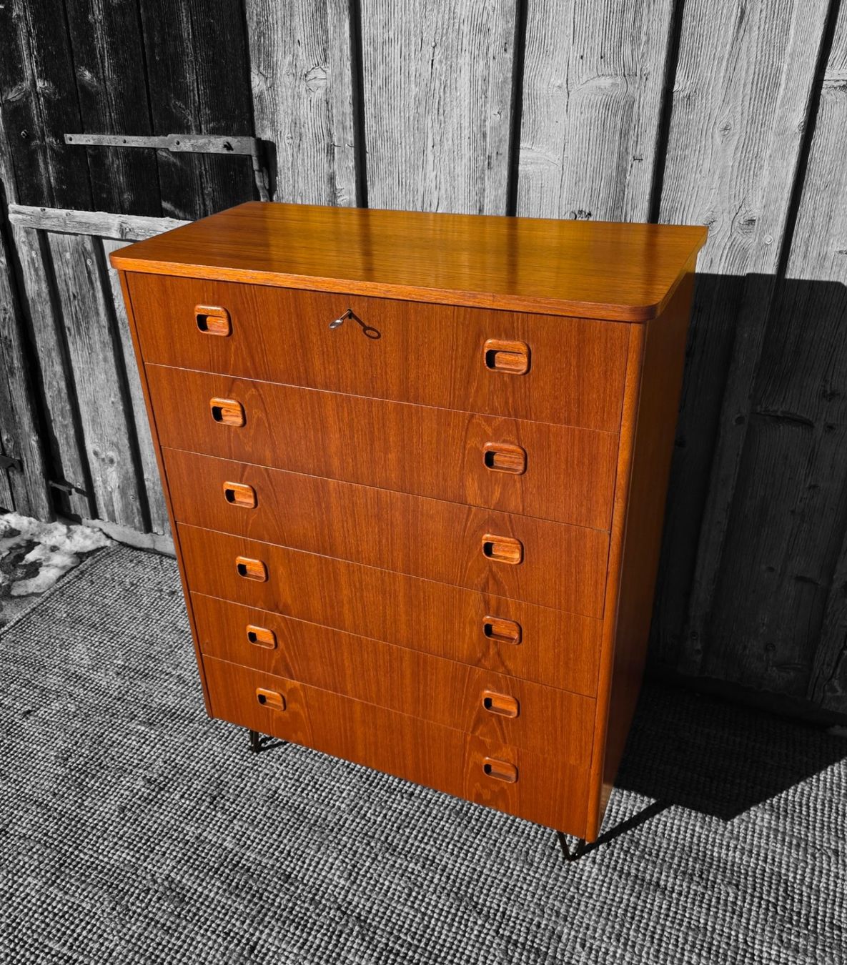 Cassettiere: Teak Kommode / highboy  SMI Sweden – Usato da Haslen AI venduto da Vintagelix 1
