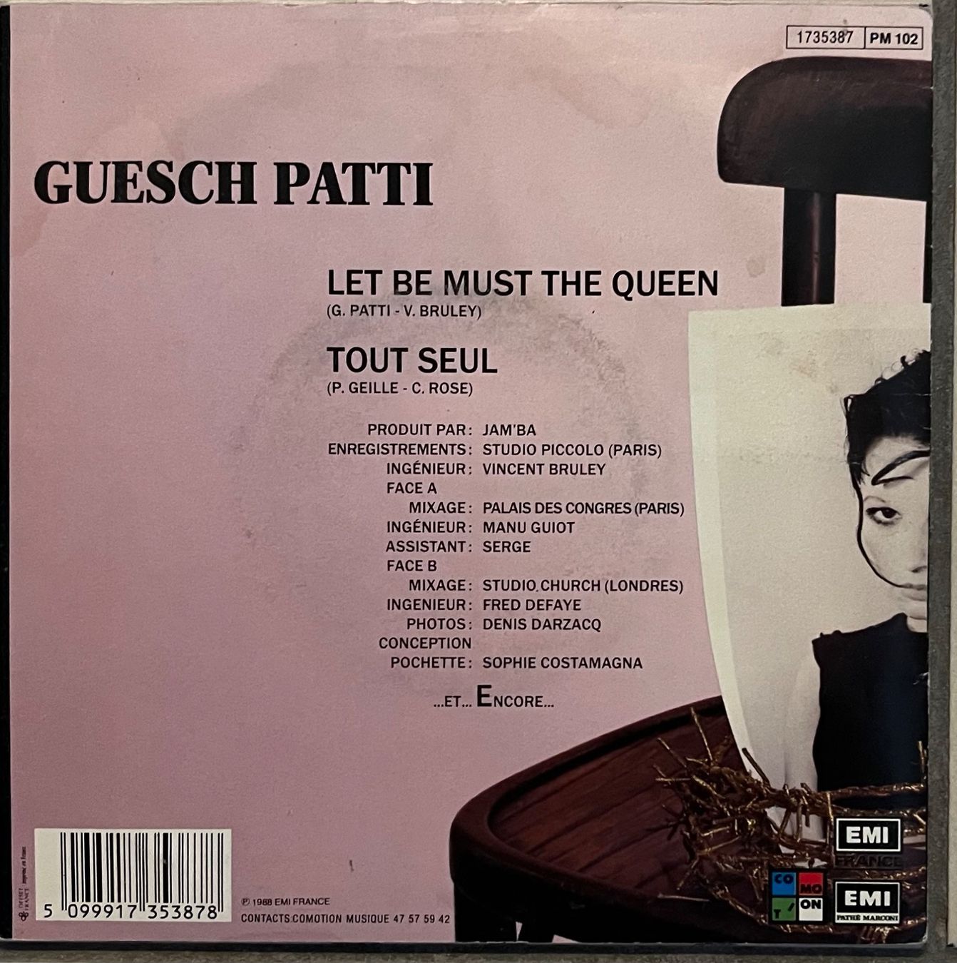 Dischi in vinile: GUESCH PATTI - LET BE MUST THE QUEEN – Usato da Bussigny venduto da vinyl-pas-cher 1