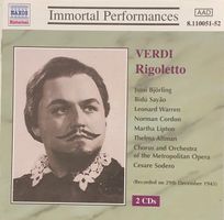 Verdi - Rigoletto (1945, Björling/Warren, Cesare Sodero)