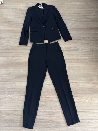 Damen Hosenanzug von COMMA Gr. 34 dunkelblau
