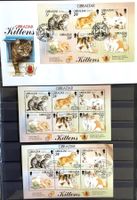 1997 Gibraltar Junge Katzen FDC + Block 27  ** und ET