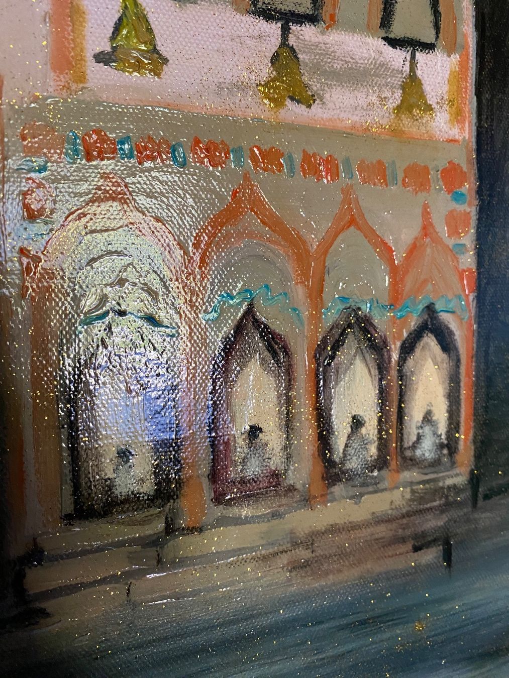 Foto & Immagini: Oil Bild Indien Varanasi/Kunst Doks – Nuovo e nell'imballaggio originale da Beromünster venduto da dok_b8mf 8