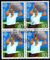 1981 STEINSTOSSEN UNSPUNNEN 4ERBLOCK