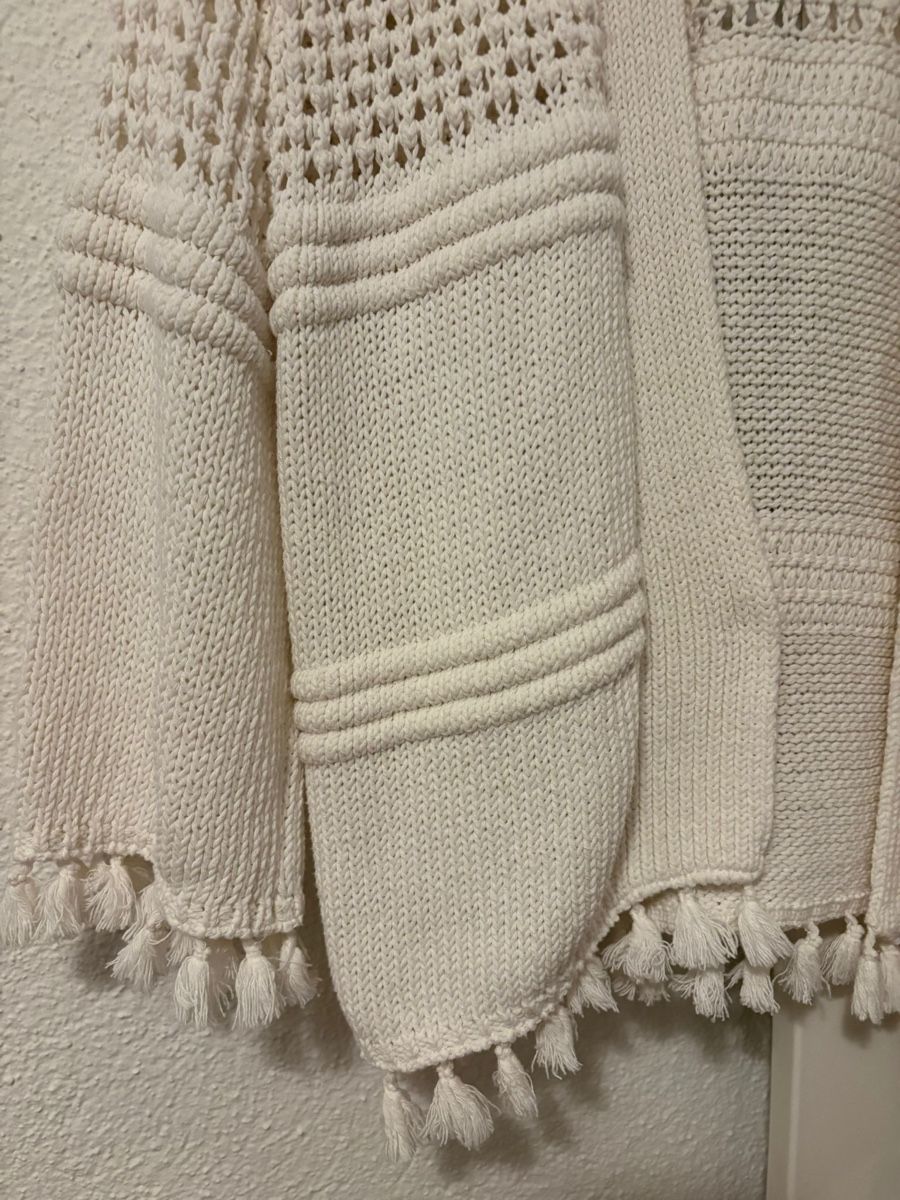 Mango Jacken: Weisser Boho-Cardigan Mango – Neu (gemäss Beschreibung) aus Bonstetten von Moma10 8