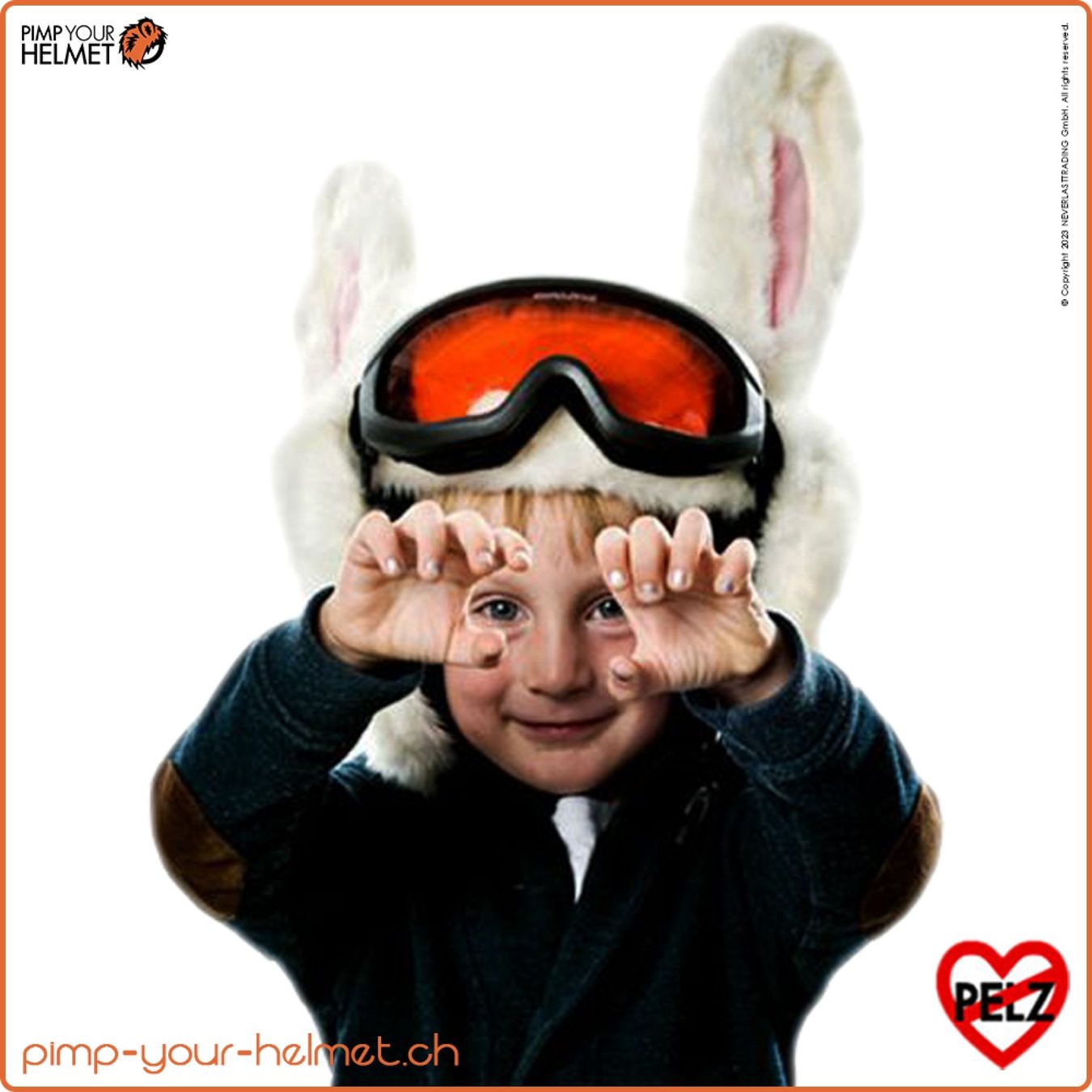 Casques: Helmüberzug "Schneehase" für Kinder – D'occasion à Uster par NEVERLASTTRADING 3