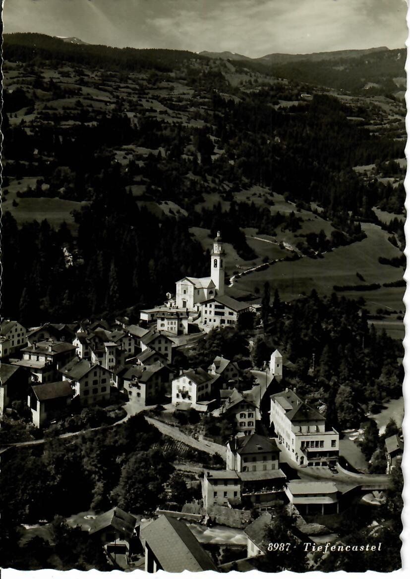 Cartoline postali: Tiefencastel, Posthotel Julier – Usato da Hochdorf venduto da Ziegel-16