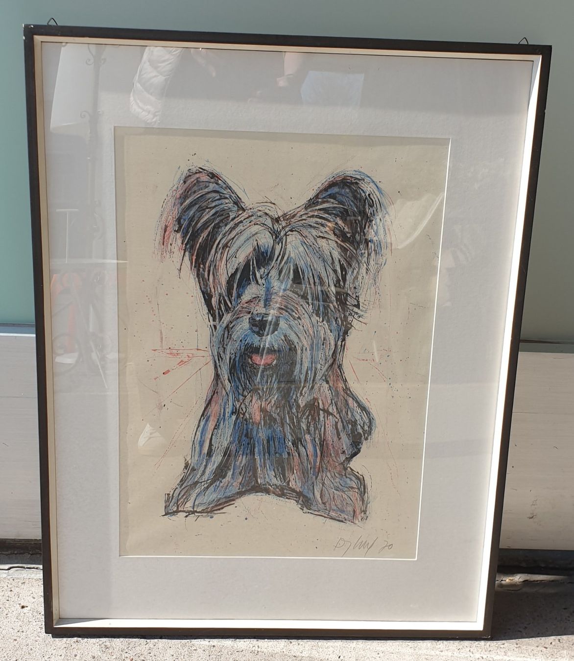 Grafiken & Lithographien: Fritz Hug Lithographie Hund – Gebraucht aus Emmen von Brockofsky 1