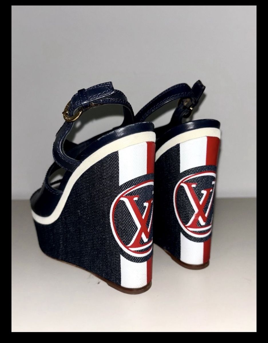 Louis Vuitton Scarpe da donna: Louis Vuitton Wedge-Sandalen 36.5 – Usato da Bern venduto da laila07 1