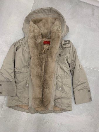 manteau beige de Carolina Herrera  en vraie fourrure (T. M)