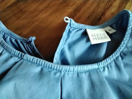 REKEN MAAR, Sommerbluse Gr. 34  hellblau, Top Zustand!