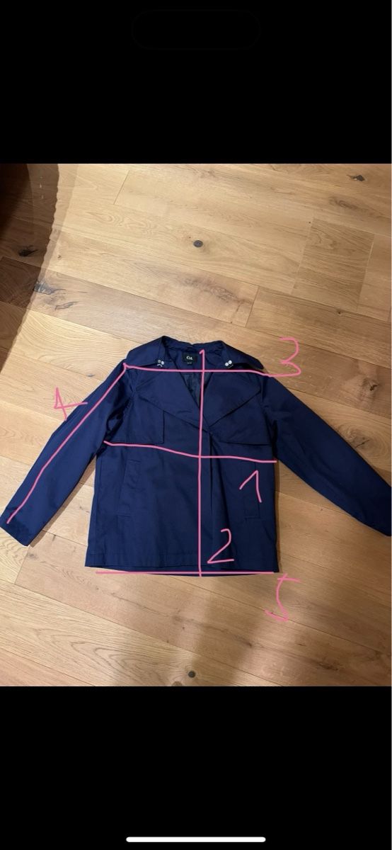 C&A Giacche: Mantel-Jacke Dunkelblau – Usato da Schaan venduto da kri_tsw8 9