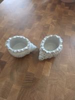 2er Set Blumentöpfe Muschel Design - Ideal für den Garten