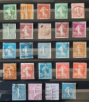 4-26-3 Timbres français oblitérés. La Semeuse