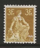 1908 : Helvetia Nr. 116 * : KP 300.--