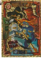 NINJAGO TRADING CARD SERIE 1 # LE6 LIMITED ED. NINJA TEAM