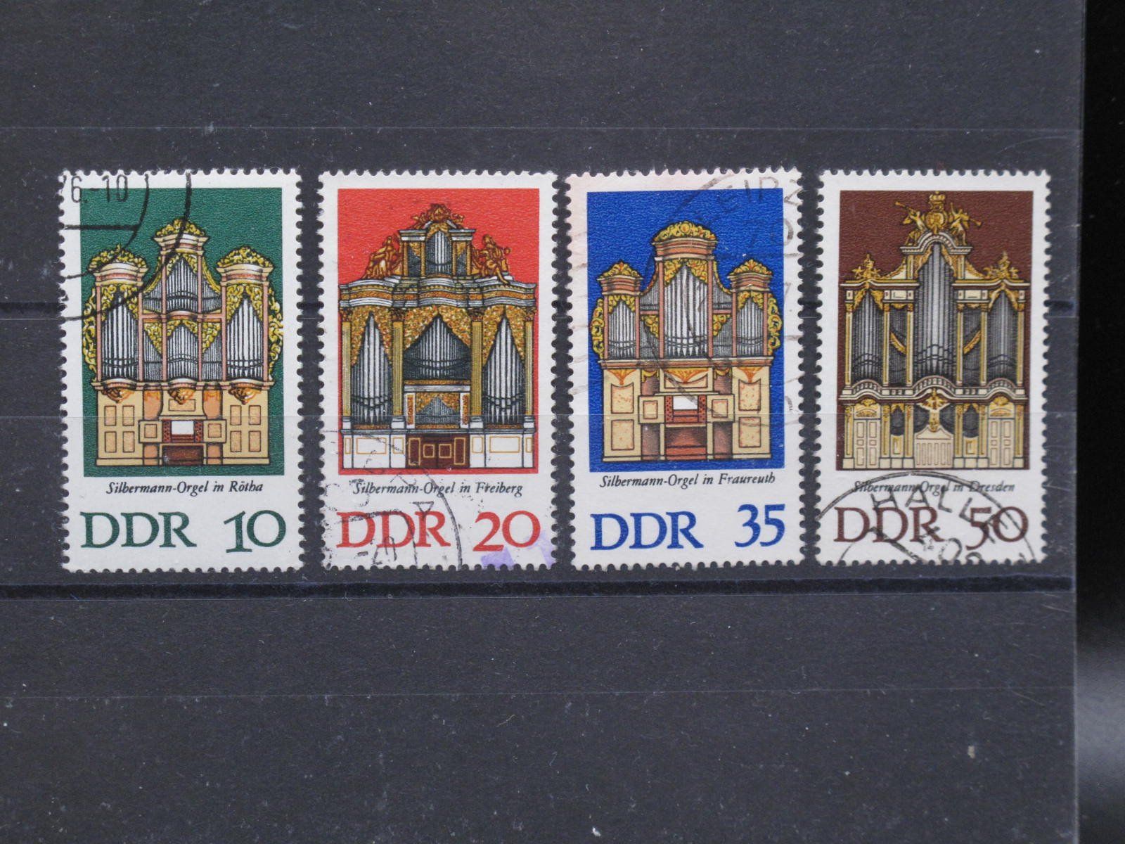 Tous les timbres: DDR 1976 Silbermann Orgeln gest – D'occasion à Wil SG par fva01