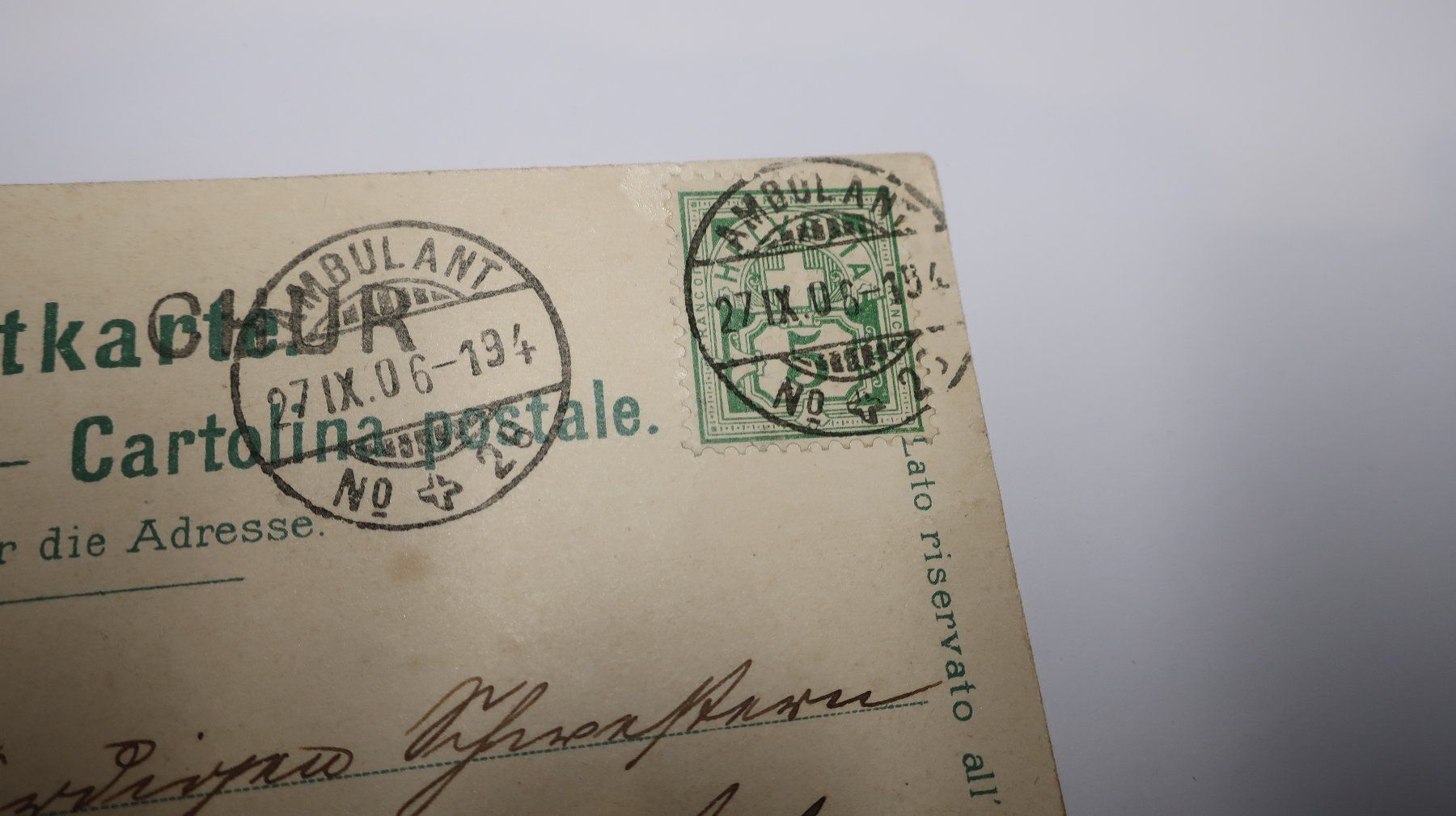 Cartoline postali: St. Luziuskappelle b. Chur  1906 – Usato da Cormoret venduto da Pascalll2001 4