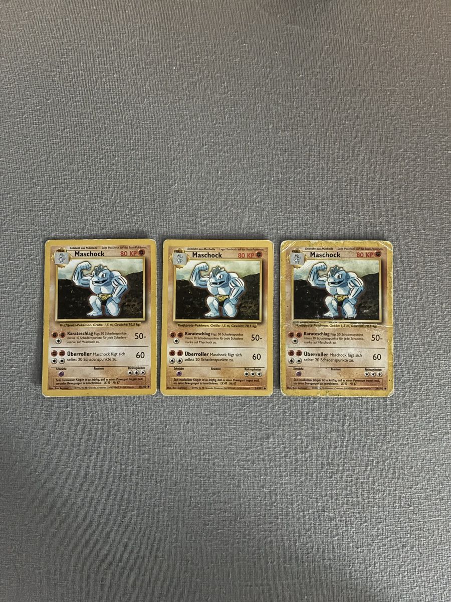 Pokémon Sammelbilder & Trading cards: Carte Pokémon Maschock 3 pezzi  – Neu (gemäss Beschreibung) aus Taverne von nad02026