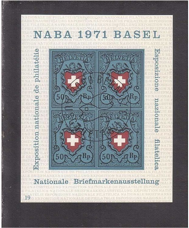 Alle Briefmarken: 1971 NABA Basel Block aus ABO – Gebraucht aus Rheinau von loxis