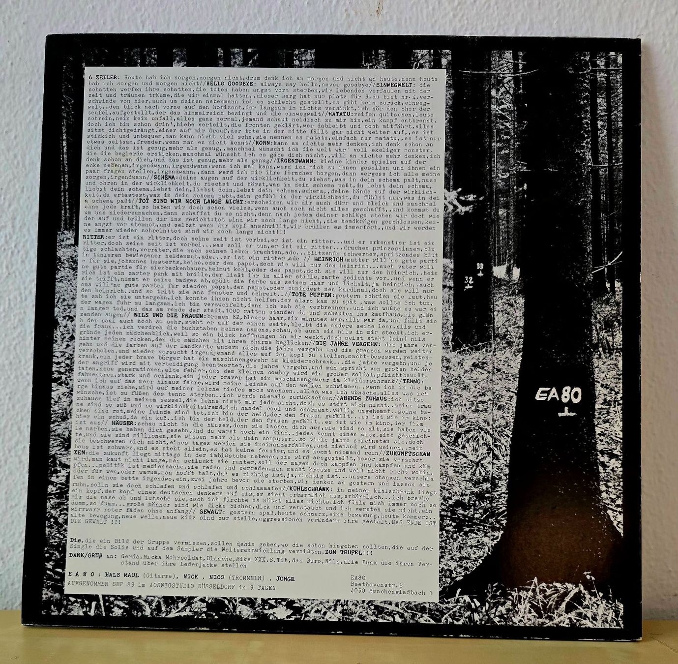 Vinyles: EA80 - Vorsicht Schreie  LP, – D'occasion à Lugano par mdal 1