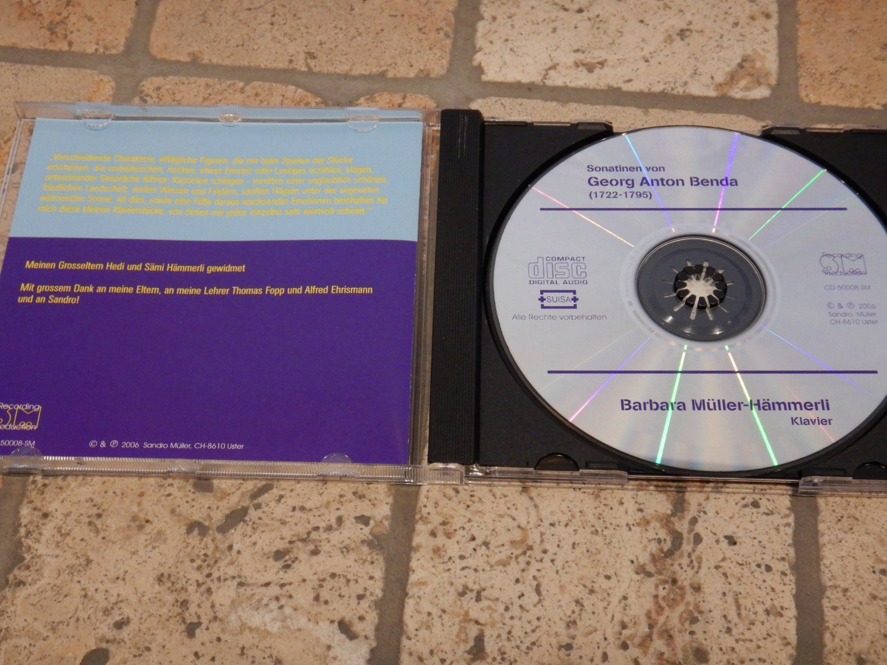 CDs: Gerog Anton Benda, Sonatinen – Gebraucht aus Mörschwil von Monzar 1