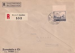 R.Brief BERN nach Kreuzlingen mit Flugpostmarke F28 speziell