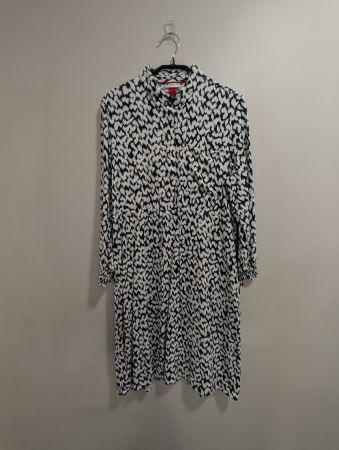 Langarm Kleid Street One mit Seitentaschen Gr. 42 gemustert